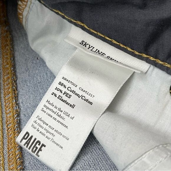 Paige Skyline Skinny Jeans Light/ Medium Wash 29 - Picture 8 of 8
